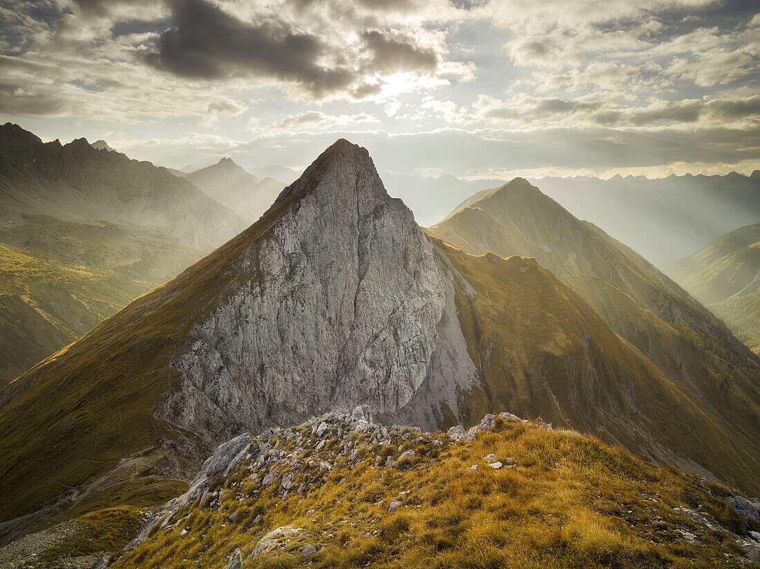 Falschkogel, Steinjöchl, Hahntennjoch, Lechtaler Alpen, Tirol, Österreich