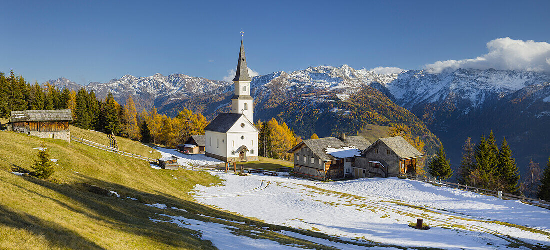 Church Marterle, Rangersdorf, Mölltal, Kreuzeckgruppe, Hohe Tauern, Carinthia, Austria