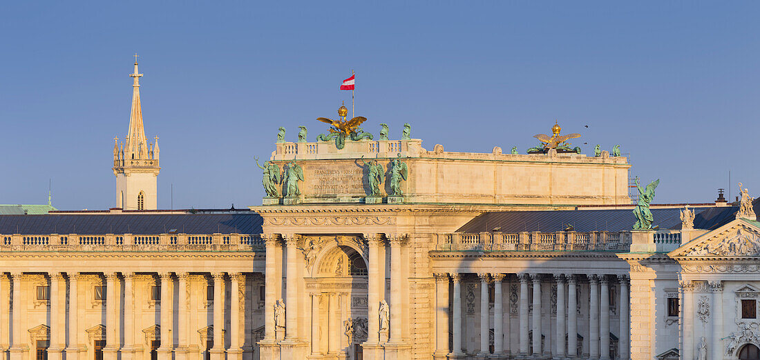 Hofburg, 1st district, Heldenplatz, Vienna, Austria