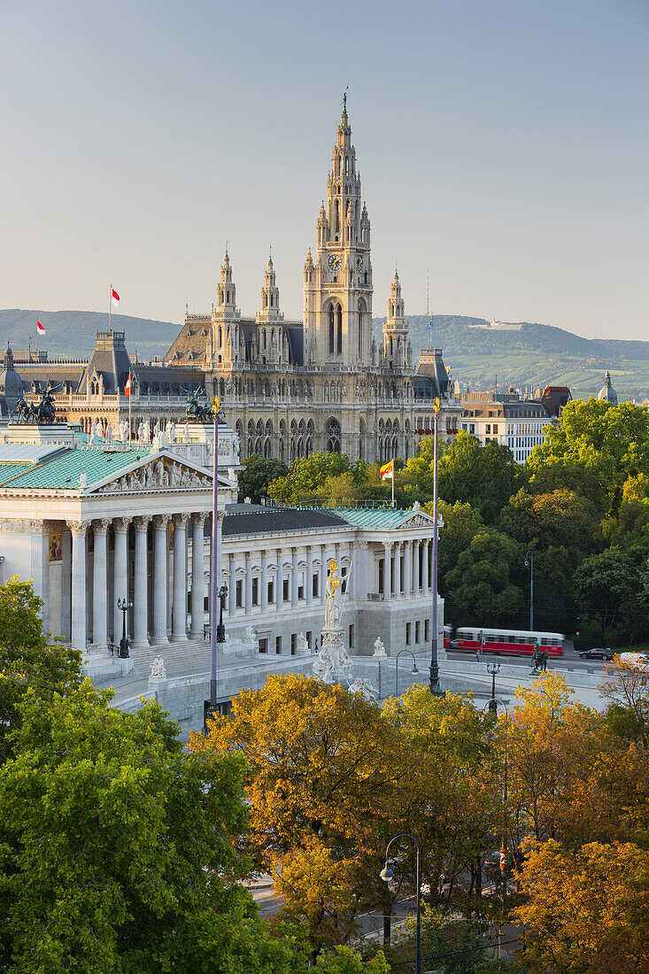 Parliament, Town Hall, Ringstrasse, 1st District, Vienna, Austria