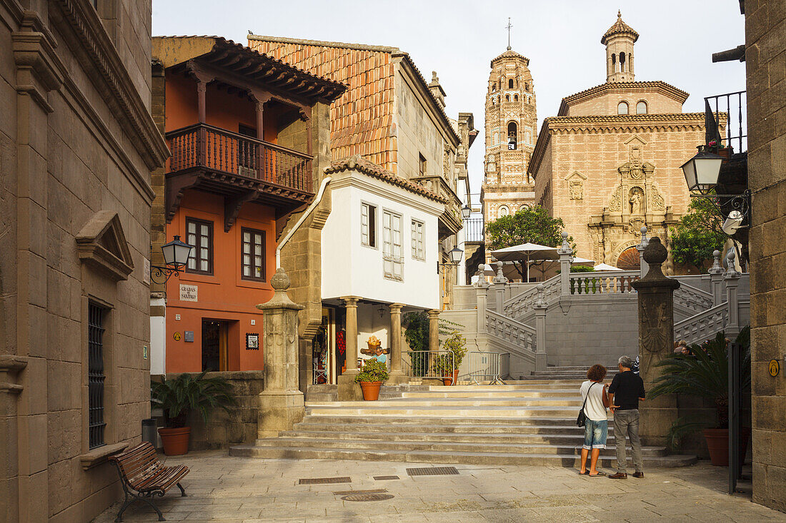 Poble Espanyol, spanisches Dorf, errichtet zur Weltausstellung 1929, am Berg Montjuic, Barcelona, Katalonien, Spanien, Europa
