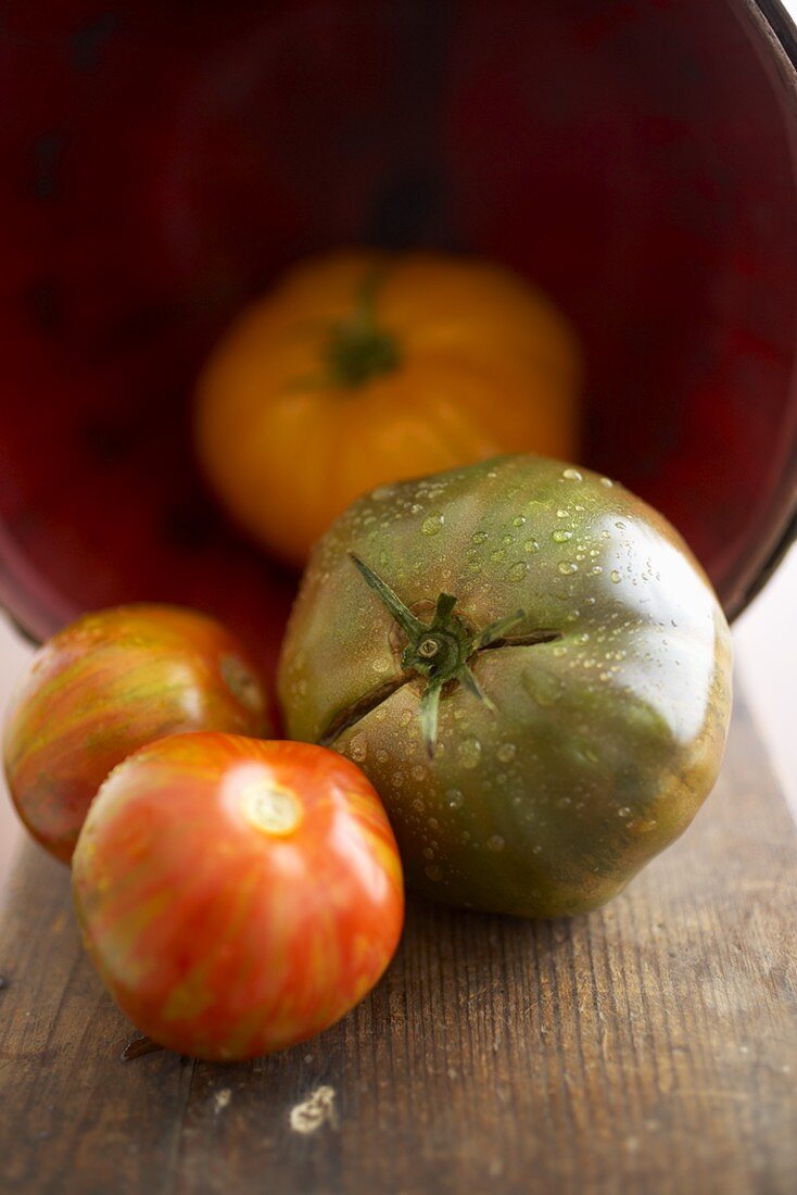 Verschiedene Heirloom Tomaten