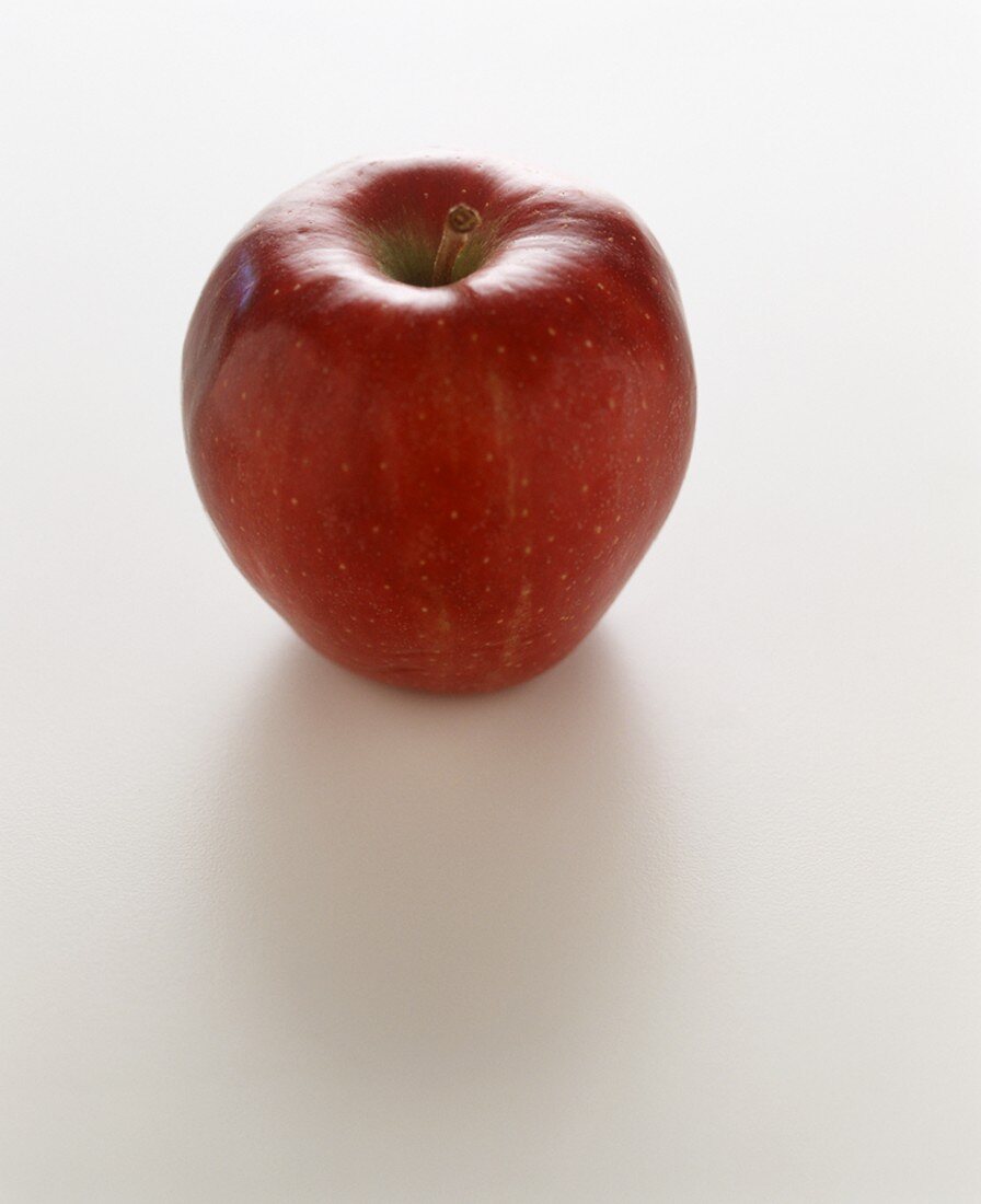 A Single Red Delicious Apple