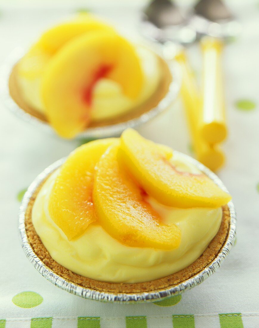 Individual Peach Tarts, Close Up