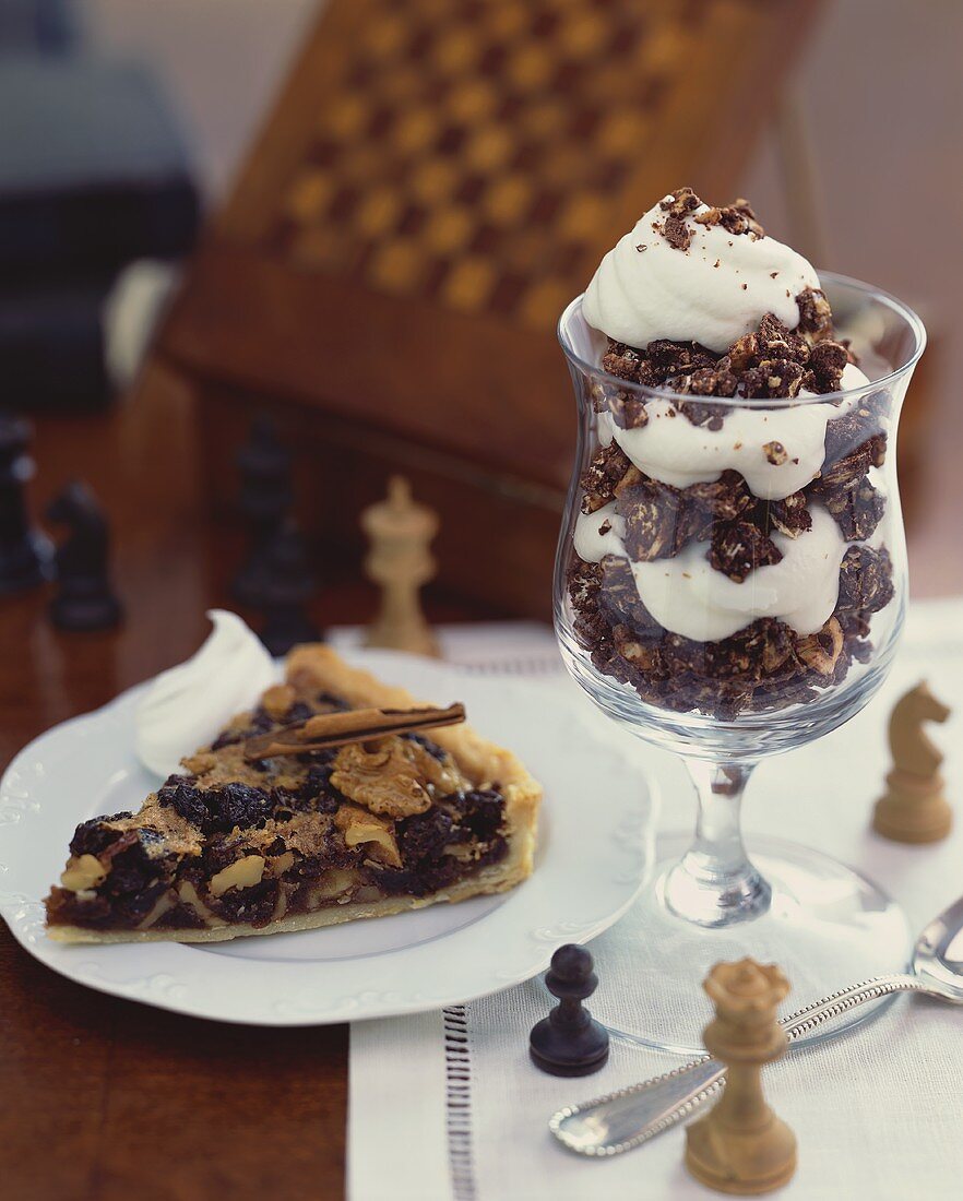 Scottish Desserts, Chocolate Cranachan and a Slice of Ecclefechan Tart