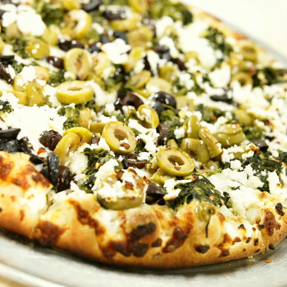 Greek Pizza with Feta and Olives