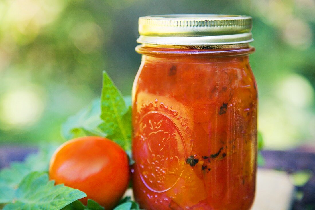 Jar of Roasted Tomatoes