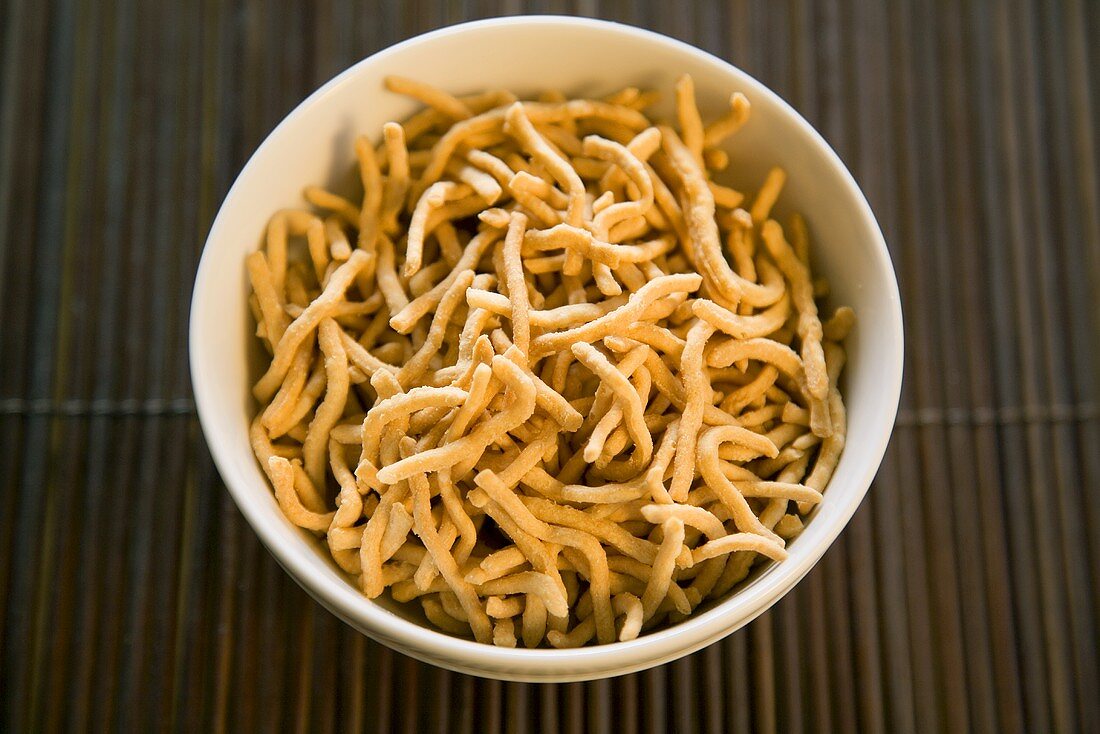 Bowl of Chow Mein Noodles