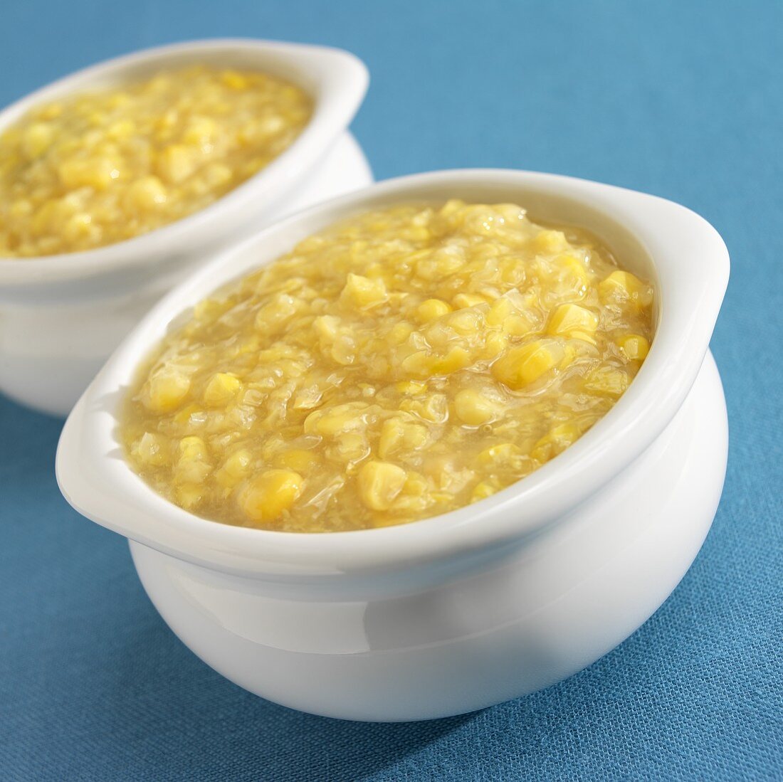 Two Bowls of Creamed Corn