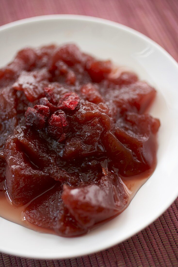 Stückige Cranberrysauce