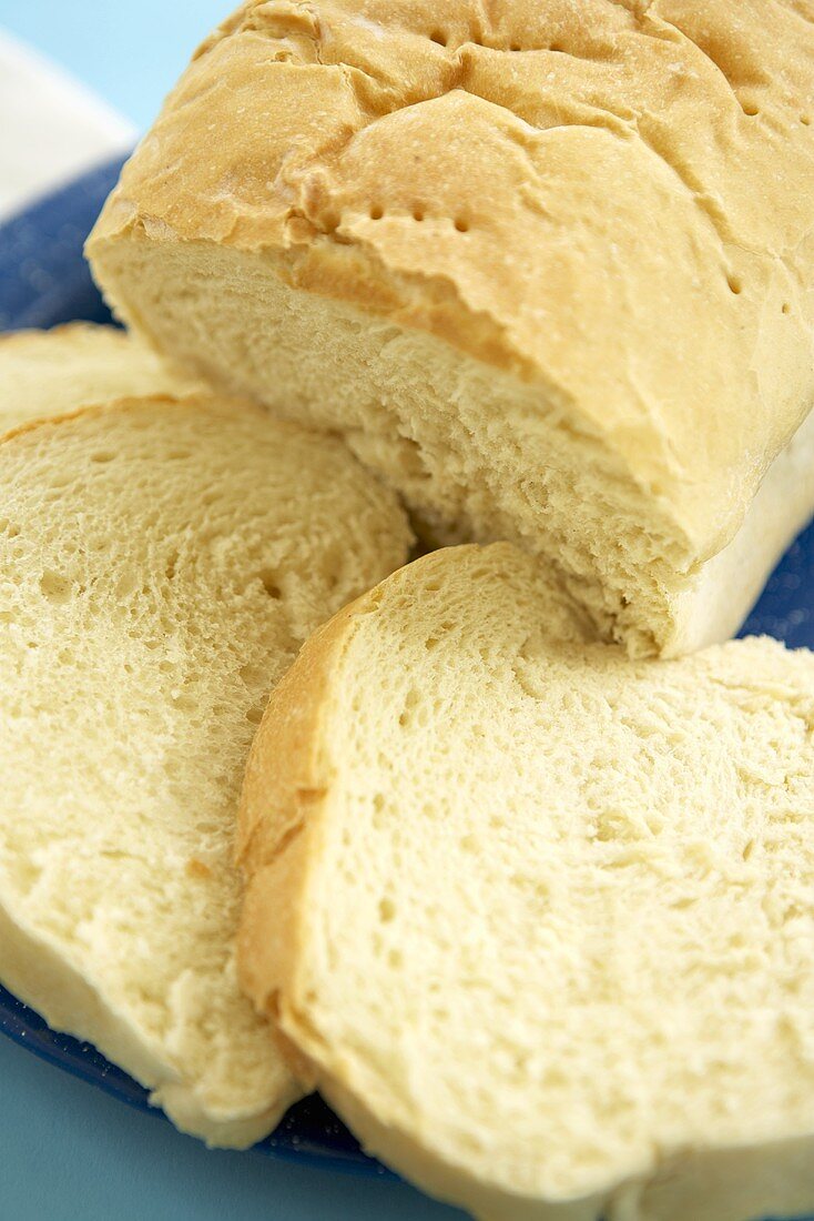 Amish Bread (Amisches Freundschaftsbrot, USA) in Scheiben