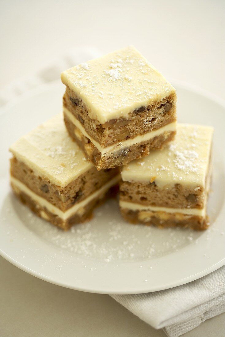 Three Pieces of Carrot Cake