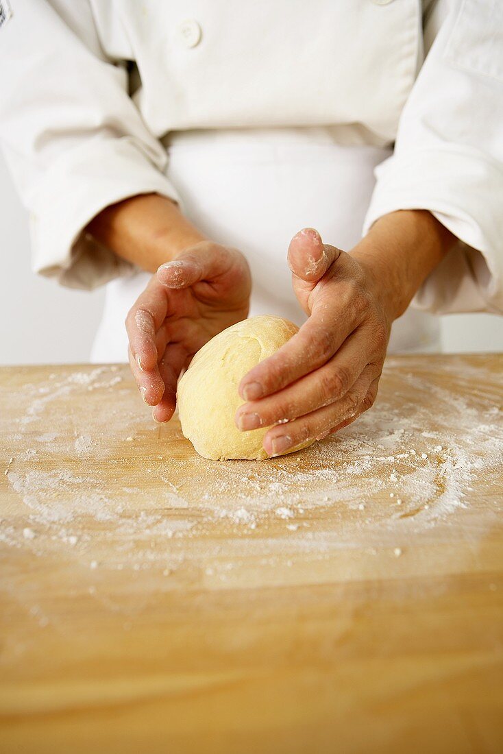 Making Pasta Dough: Forming the Dough into a Ball