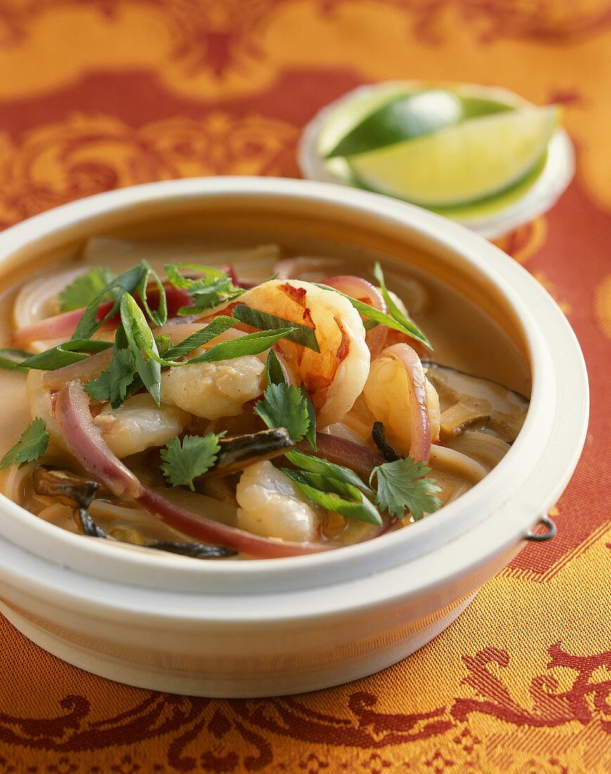 Bowl of Asian Shrimp Soup