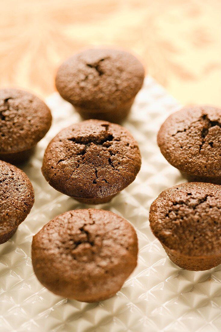 Mehrere Mini-Schokoladen-Muffins