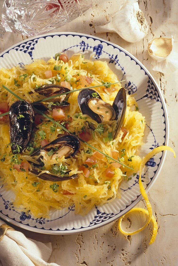 Fettucine with Mussels