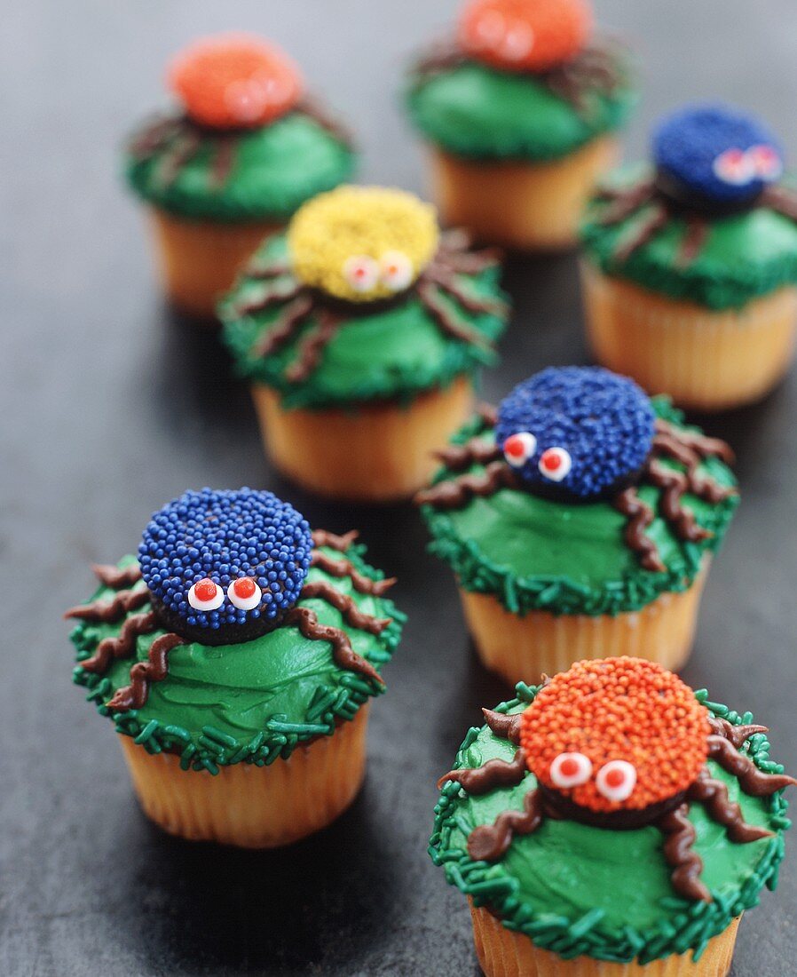 Festive Spider Cupcakes for Halloween