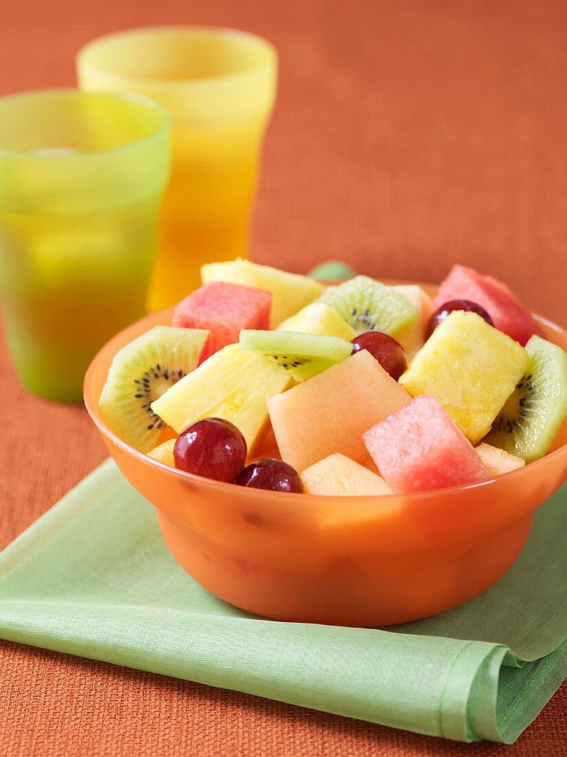 A dish of fruit salad