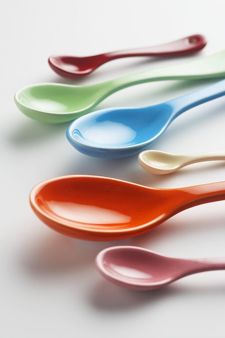 Colorful Spoons in Assorted Sizes