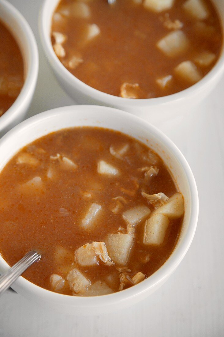 Bowls of Red Clam Chowder