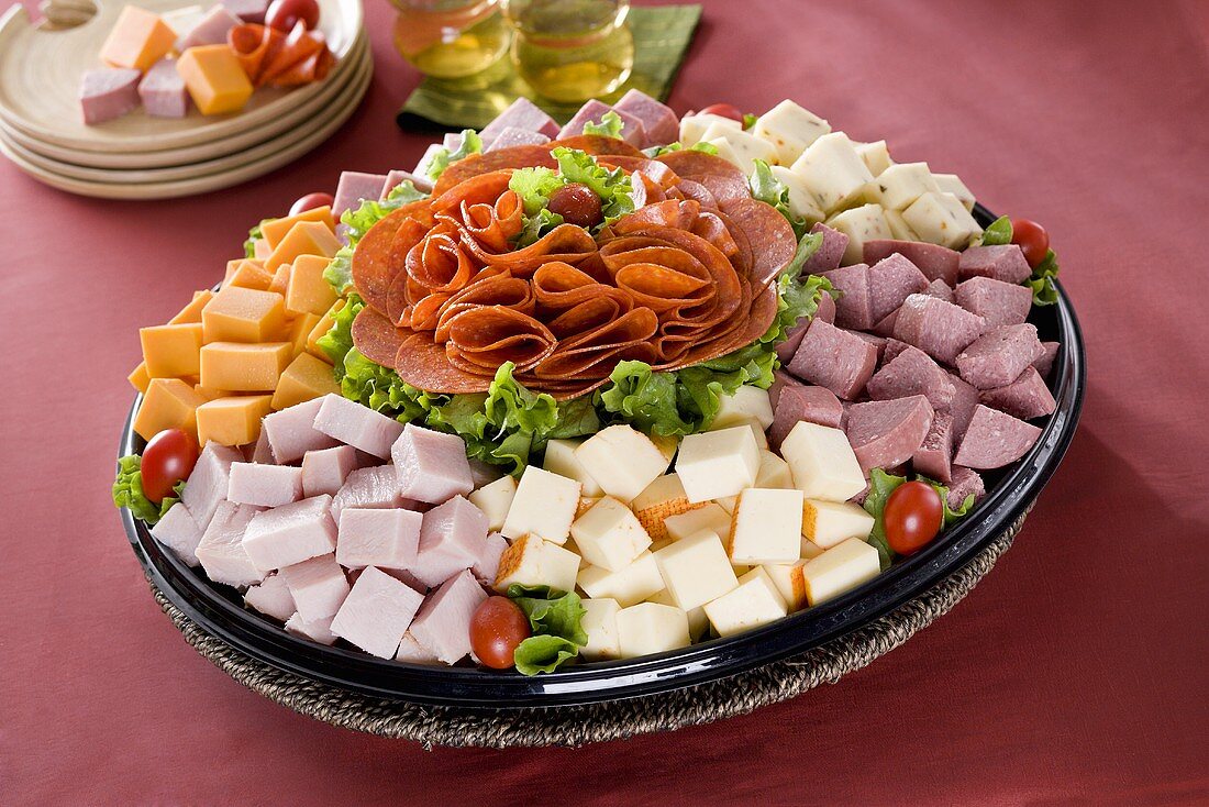 Cheese and Meat Deli Platter