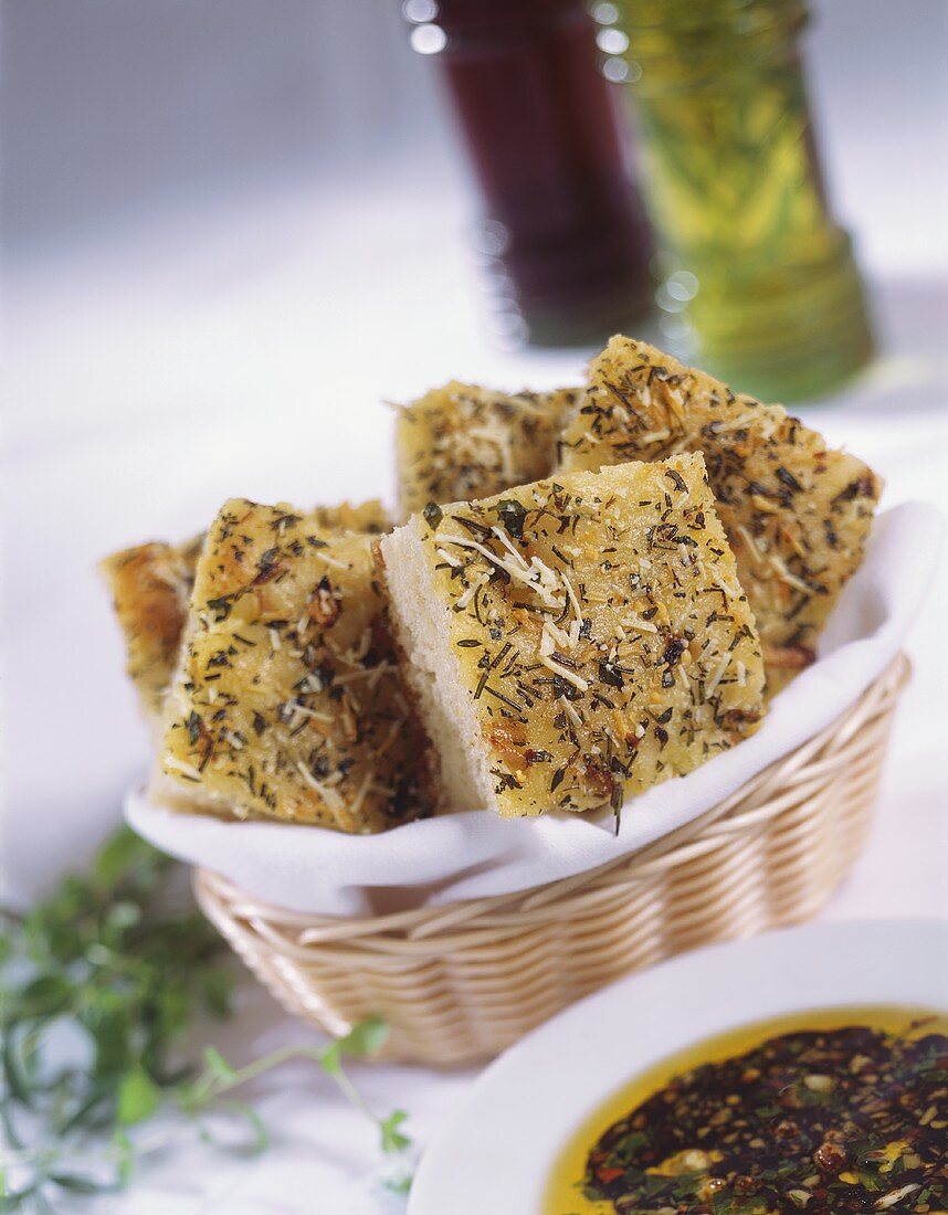 Focaccia aromatica (Flatbread with herbs, Italy)