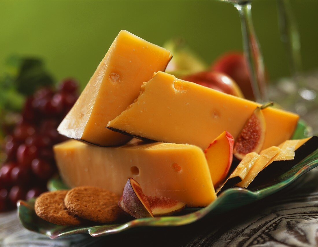 Aged Swiss Cheese with Figs