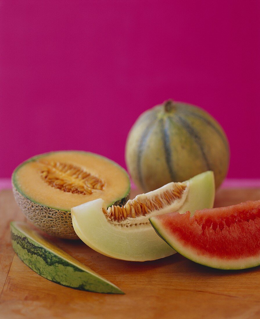 Various Melon Slices
