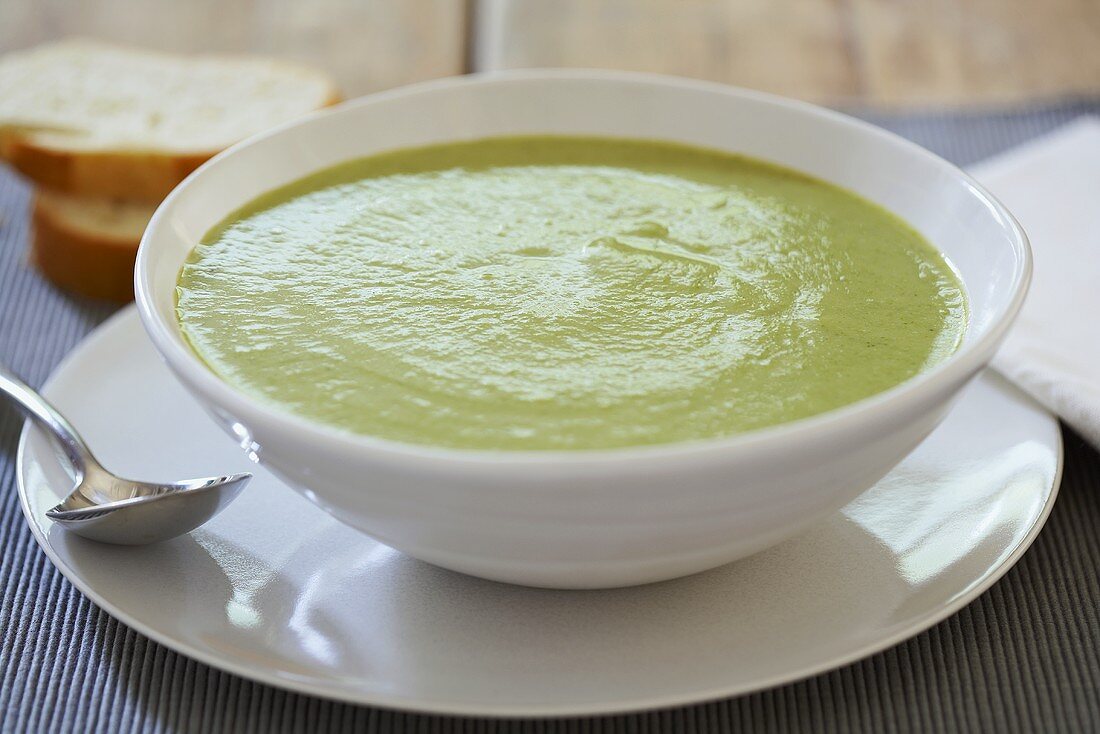 A Bowl of Broccoli and Cheddar Soup