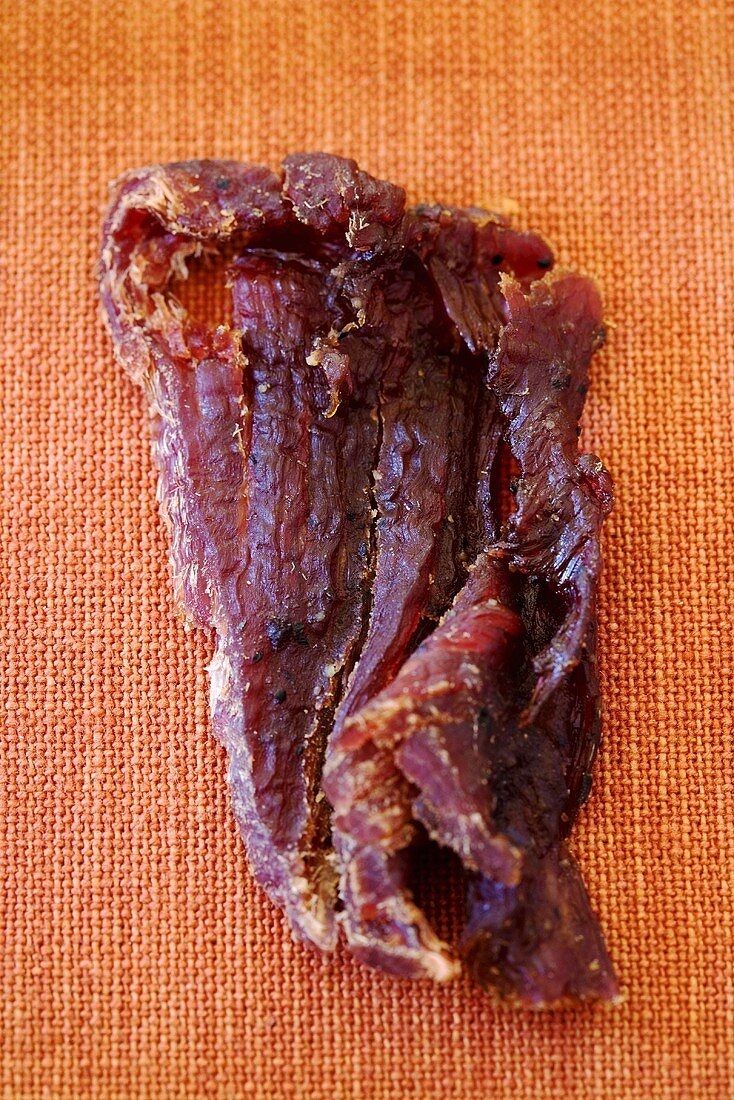 Beef Jerky (Trockenfleisch, beliebt in Nord- und Südamerika)