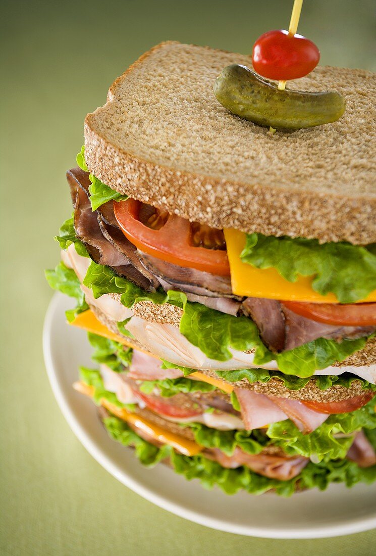 Dagwood Sandwich (geschichtetes Sandwich, USA)