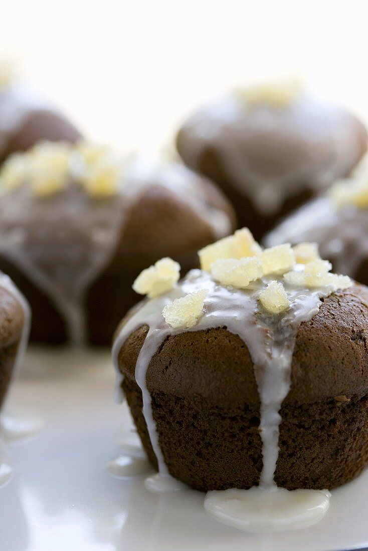 Chocolate Cupcakes with Dripping Icing