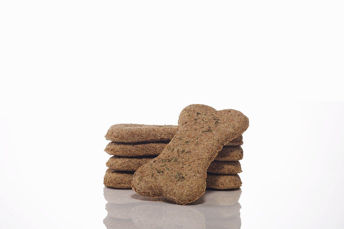 Stack of Homemade Organic Dog Cookies