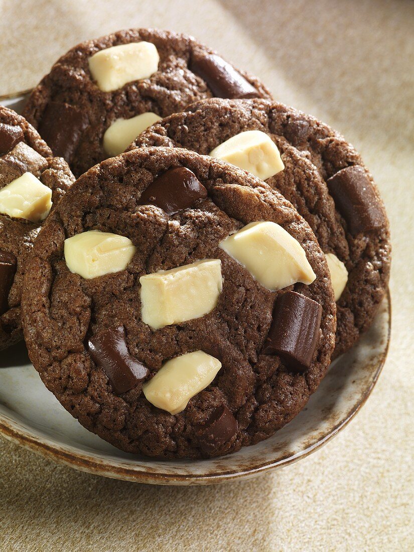 Chocolate Chip Cookies mit weisser Schokolade