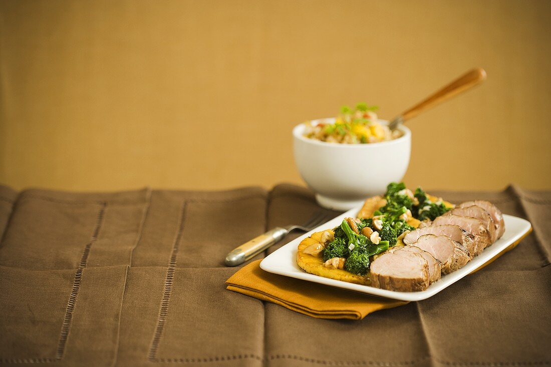 Schweinefilet mit Brokkoli