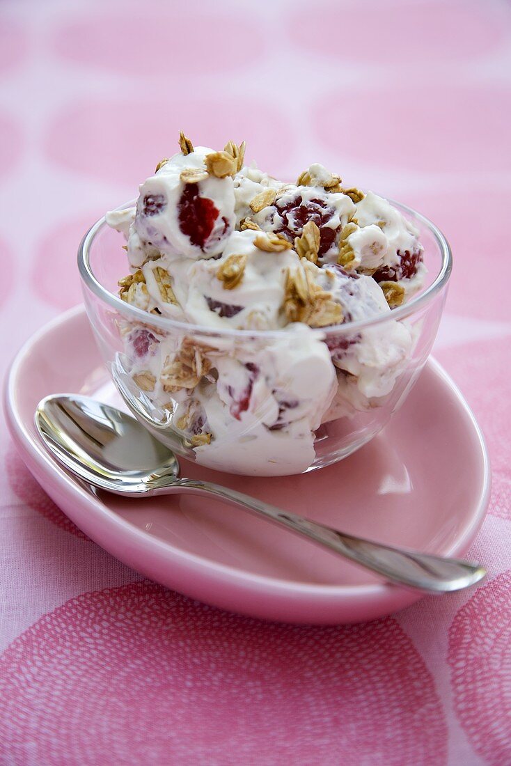 Bowl of Cranachan; Scottish Dessert