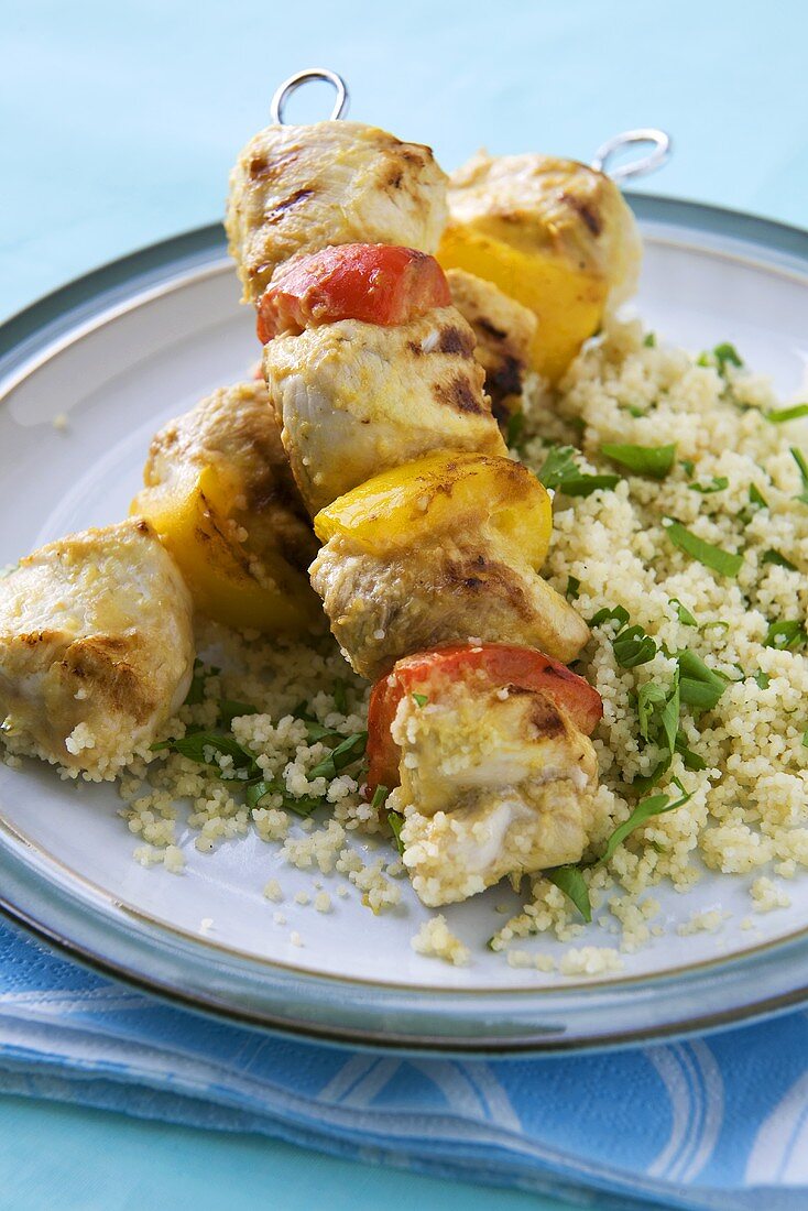 Chicken Kabobs with Couscous
