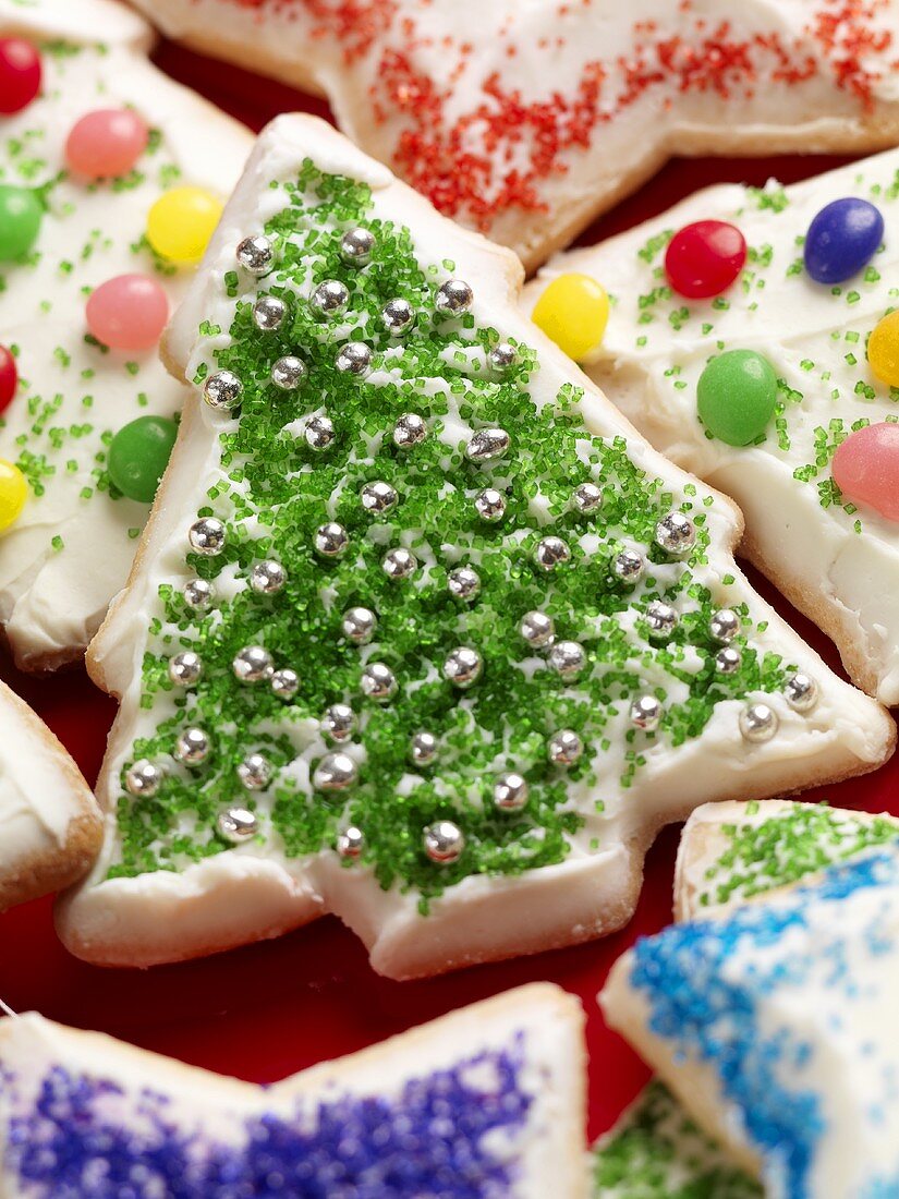 Decorated Christmas Cookies, Christmas Tree Cookie