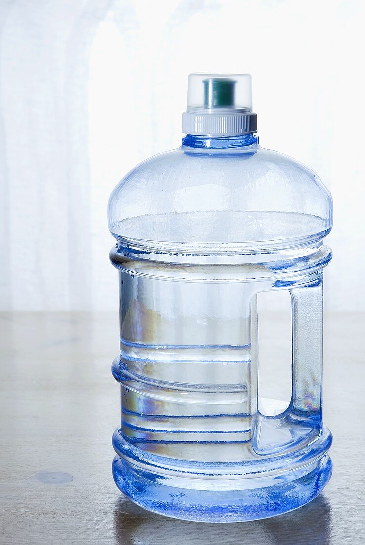 Water in Plastic Bottle with Handle