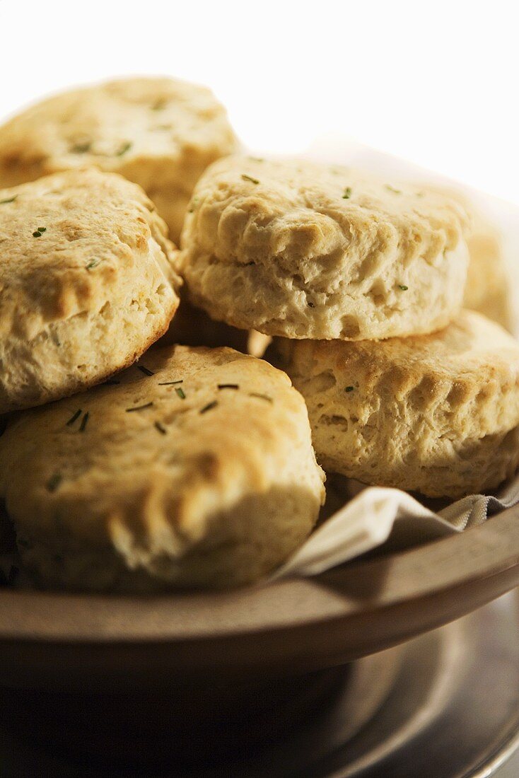 Herbed Biscuits in a Bowl
