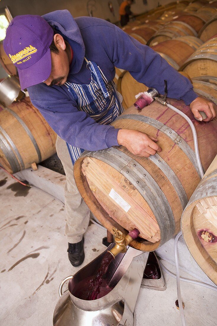 Removing Wine From Cask