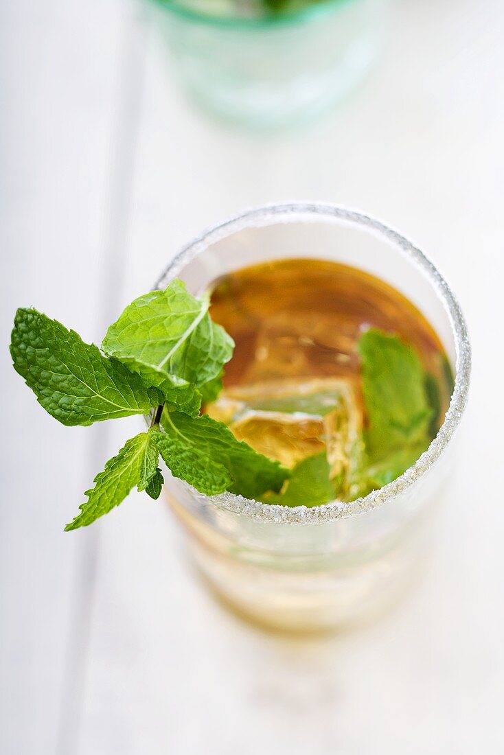 Mint Julep From Above