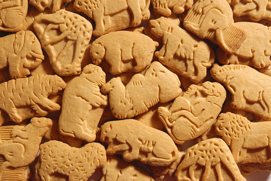 Kekse mit Tierfiguren (bildfüllend)