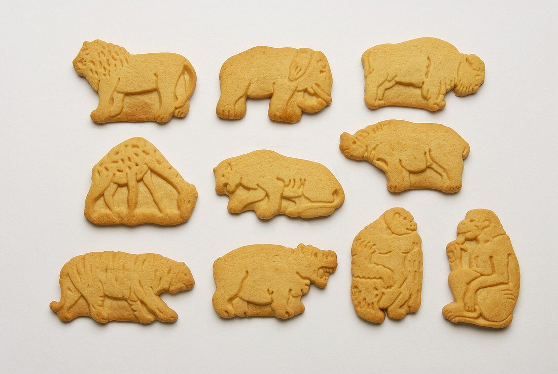 Kekse mit Tierfiguren