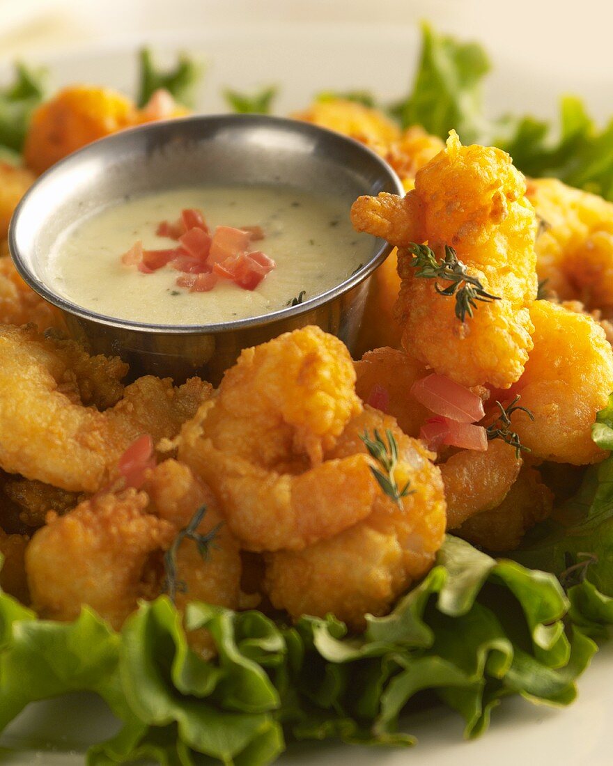 Spicy Buffalo Shrimp with Ranch Dressing