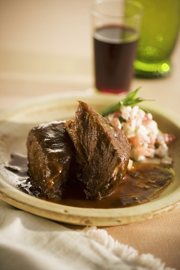Plate of Braised Short Ribs