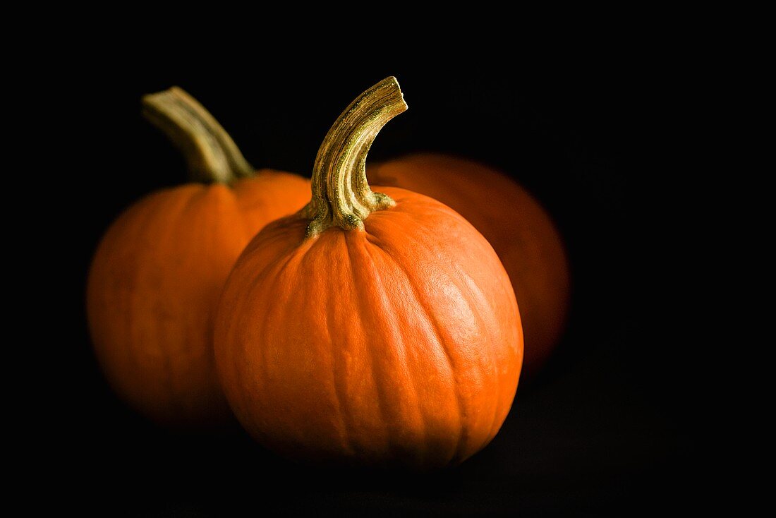 Orangefarbene Kürbisse