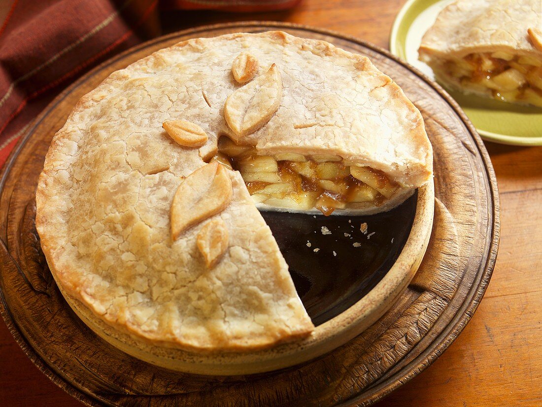 Apple Pie with a Slice Removed