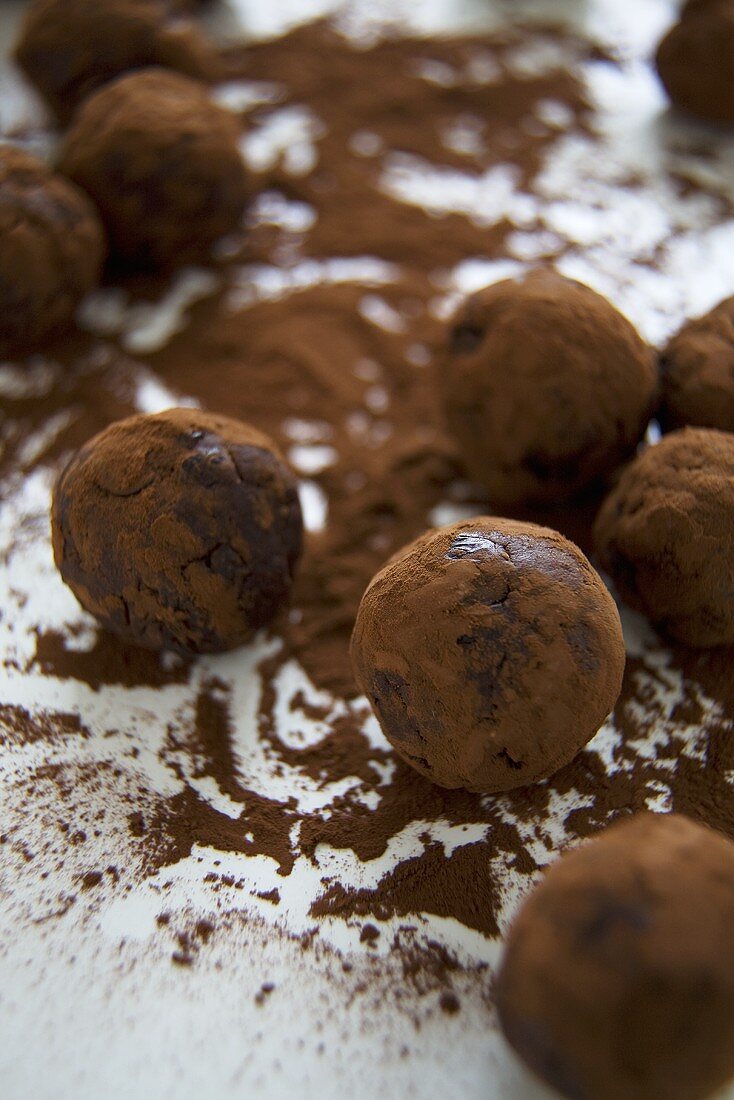 Chocolate Truffles Rolled in Cocoa