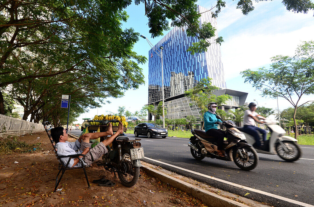 Strassenszene in Saigon, Ho Chi Minh-City, Vietnam, Asien